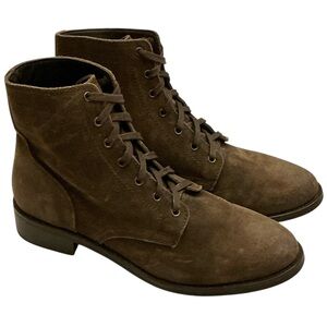 Thursday Boot Company Captain Ankle Boots Matte Brown Leather  Lace-ups Size-10